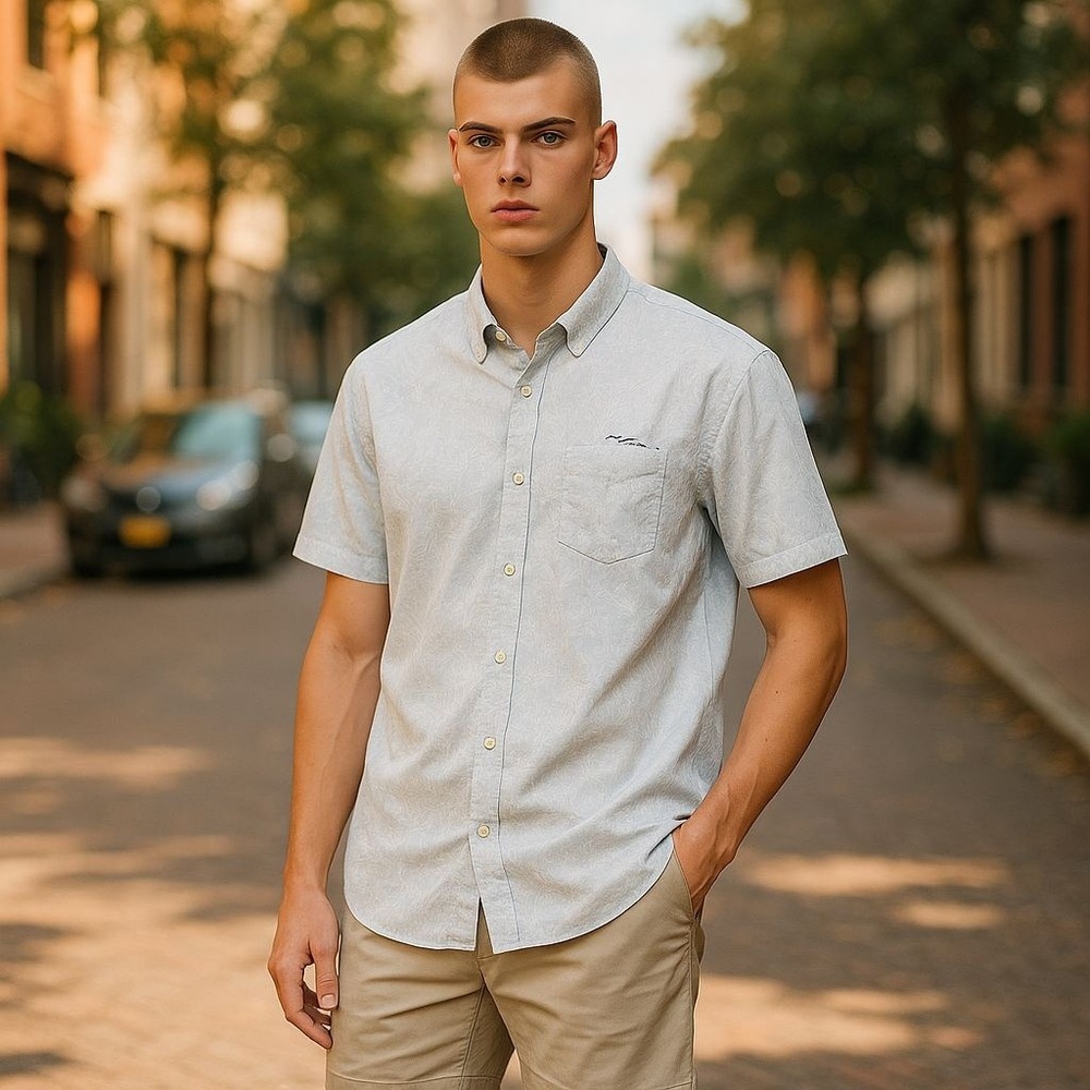 Ted Baker Floral Print Short Sleeve Button Up‎ Casual Shirt